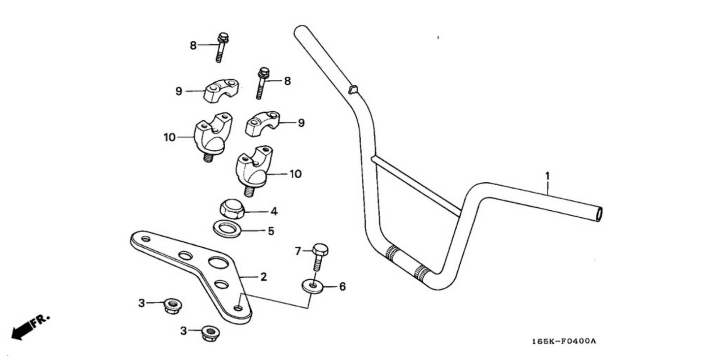 Aluslevy etuhaarukka 10.3mm Honda Monkey Z50J