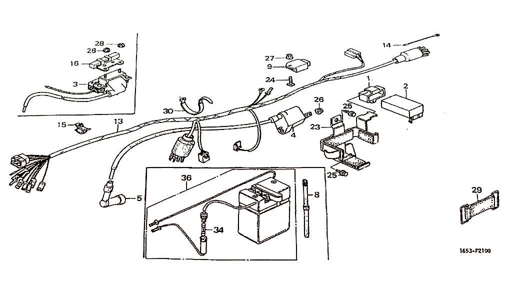 Maadoitusjohto Honda Monkey 1980-81 "TRAKTORI"