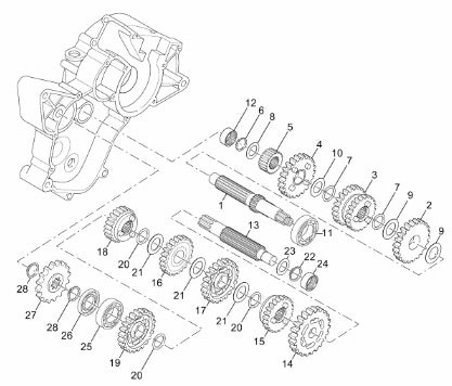 Eturattaan lukkorengas Minarelli AM6