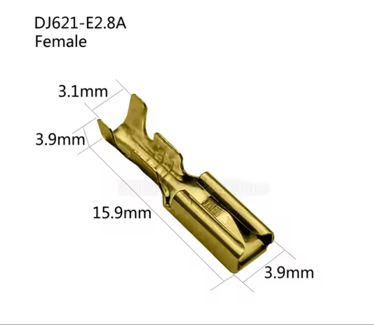 2.8mm liitinpinni salpaliittimeen naaras
