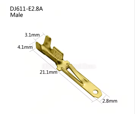 2.8mm liitinpinni salpaliittimeen uros