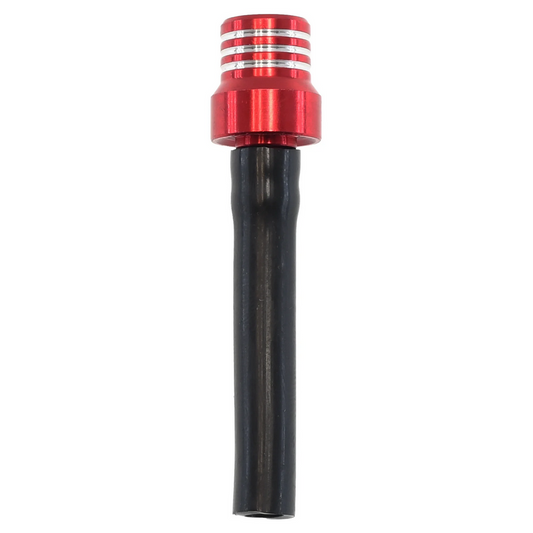 Huohotinletku venttiilillä tankinkorkkiin, punainen