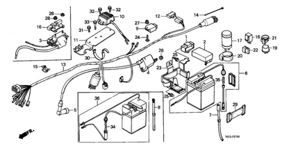 Jännitteensäädin 6V Honda Monkey Z50J 1987-99