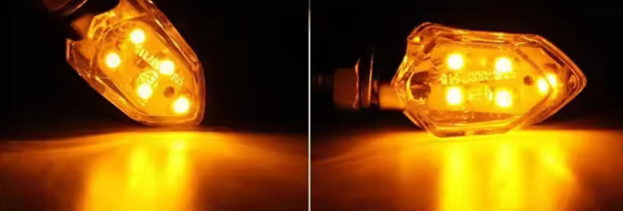 Clinton tummennettu minivilkku pari LED 12V