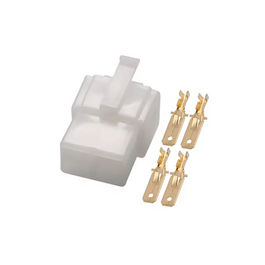 4-osainen naaras liitin 6.3mm Honda Monkey