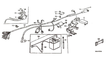 Maadoitusjohto Honda Monkey 1980-81 "TRAKTORI"